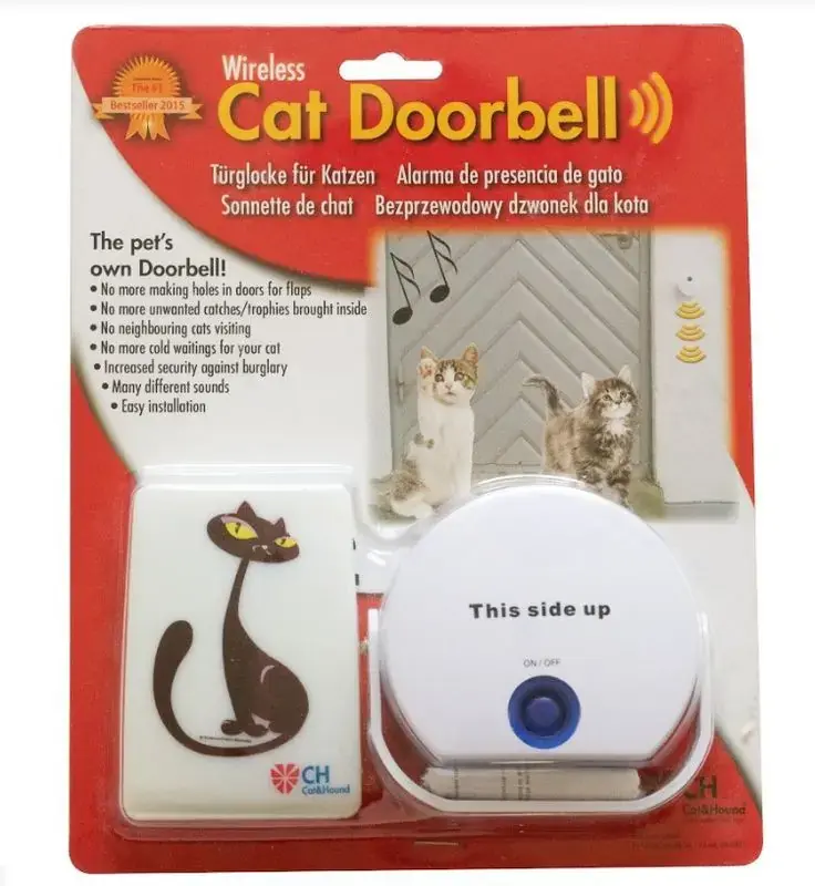 Outlet - Cat Doorbell – trådlös dörrklocka för katt