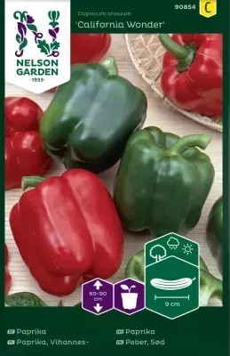 Paprika, California Wonder, röd | Bra pris