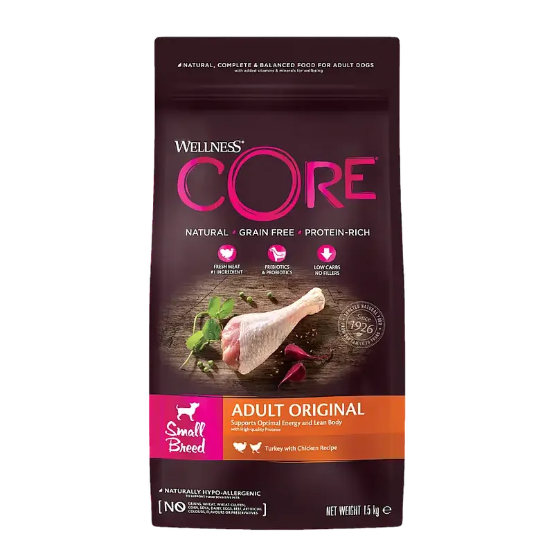 Väl omtyckt | CORE Dog Ad Small br Original 1,5 kg