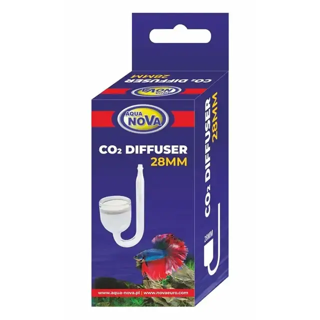 Bästa pris - Aqua Nova Diffusor i glas – Koldioxid (CO2) – 28 mm