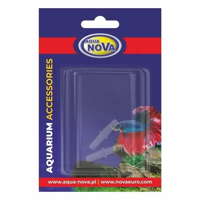 Deal - Aqua Nova Skarvkoppling – 4/6 mm – Transparent – 2-pack