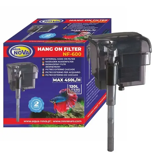 Missa inte - Aqua Nova NF-600 – Påhängsfilter – 450 L/H