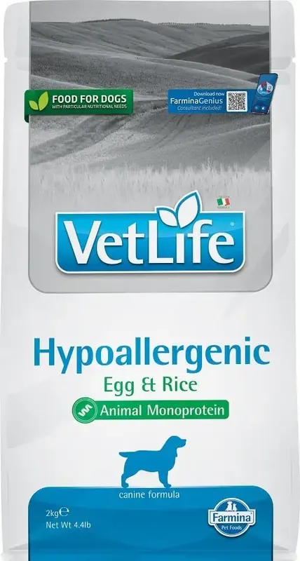 Rea - FARMINA Vet Life Hypoallergenic Ägg & Ris Hund 2 kg