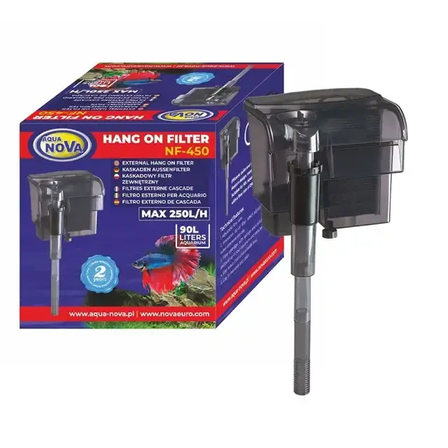 Precis lanserat | Aqua Nova NF-450 – Påhängsfilter – 250 L/H
