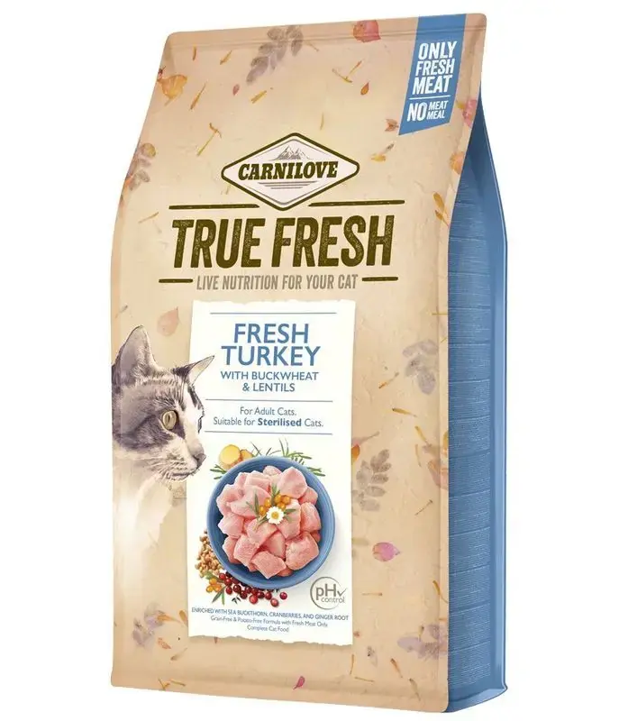 Fabrikspris | Carnilove TRUE FRESH Cat turkey 4,8 kg