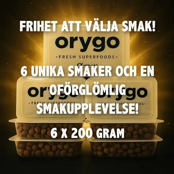 Nästan slut | Orygo Smakbox 6 askar a´200g
