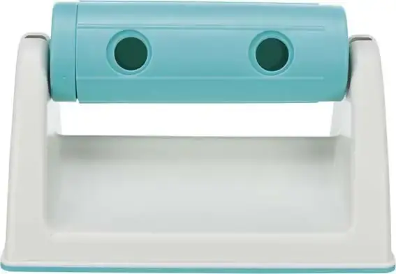 Snackrulle med bas 19x12x11cm grå/turkos - Gratis retur