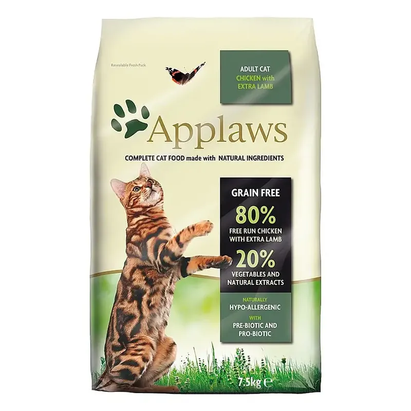 Nyligen tillagt - APPLAWS kyckling & extra lamm 7,5kg