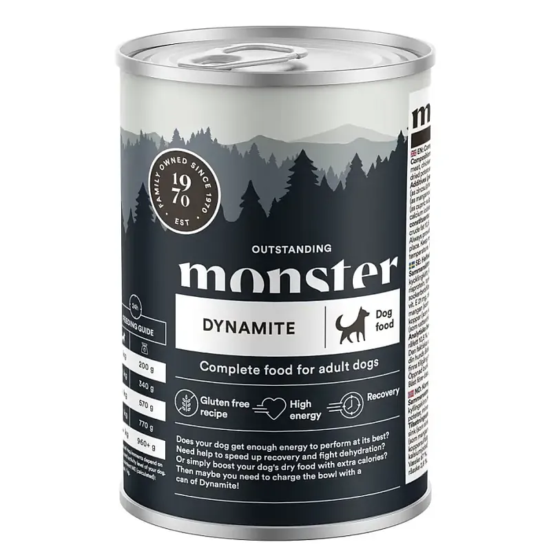 Lågt pris | Monster Dog Dynamite Burk 400g