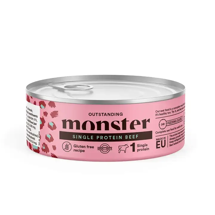 Spara nu - Monster Cat Adult Single Protein Beef