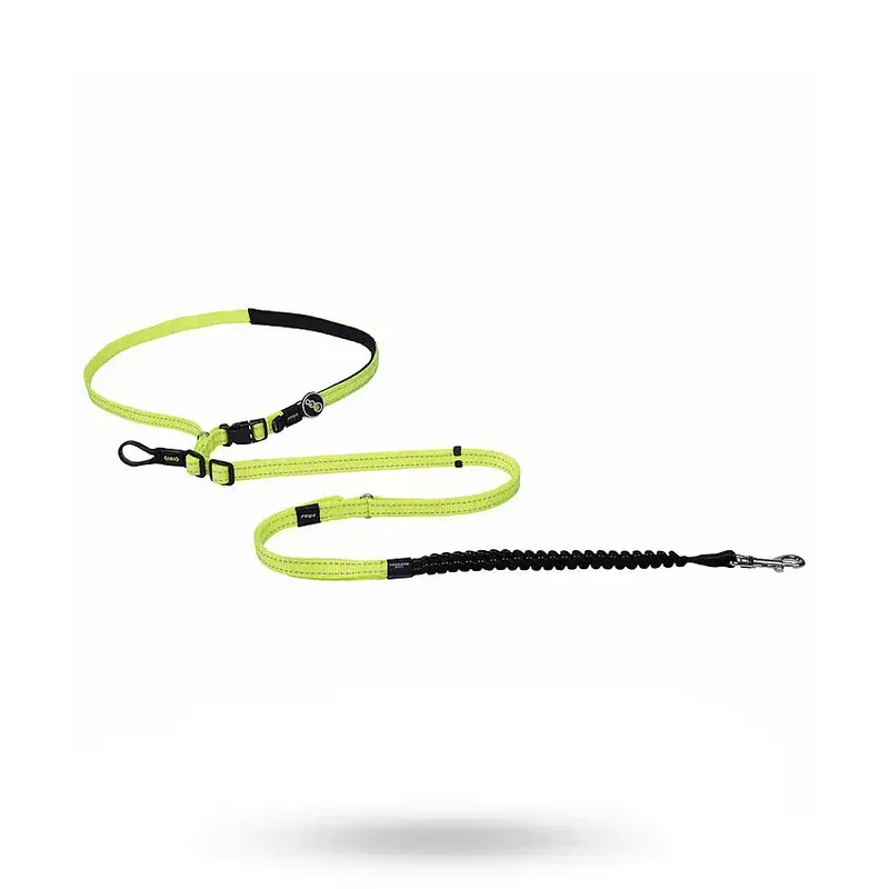 Skynda dig - Rogz Utility Midjebälte Handsfree Lead Yellow