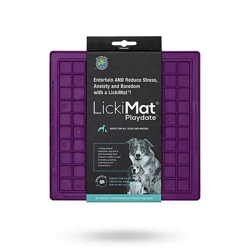 Specialpris - Lickimat Playdate Lila 20×20 cm