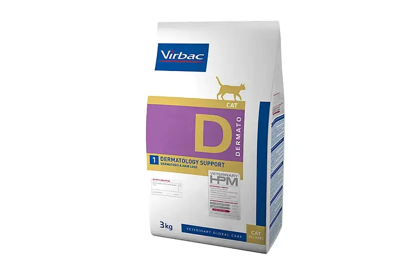 Virbac Dermatology Support torrfoder för katt 3 kg | Tillverkarpris