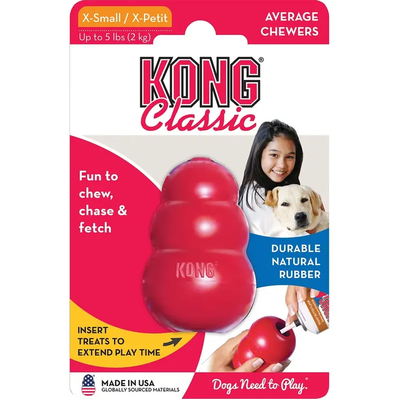 Finns nu - Kong Classic Röd XS 3x6cm