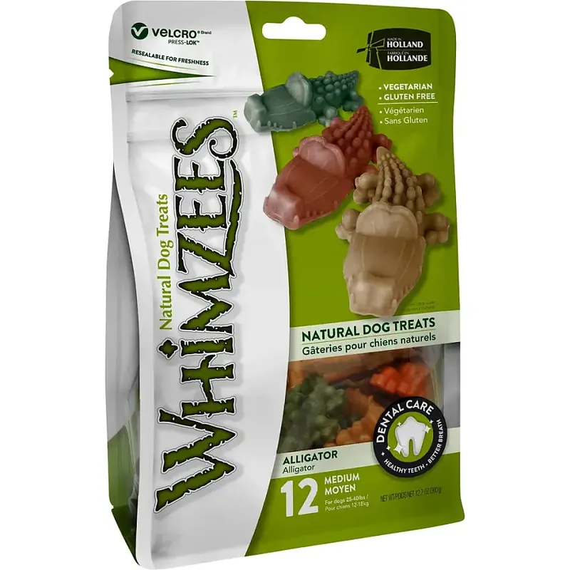 Få kvar i lager | Whimzees Alligator Medium 12 st, 360g