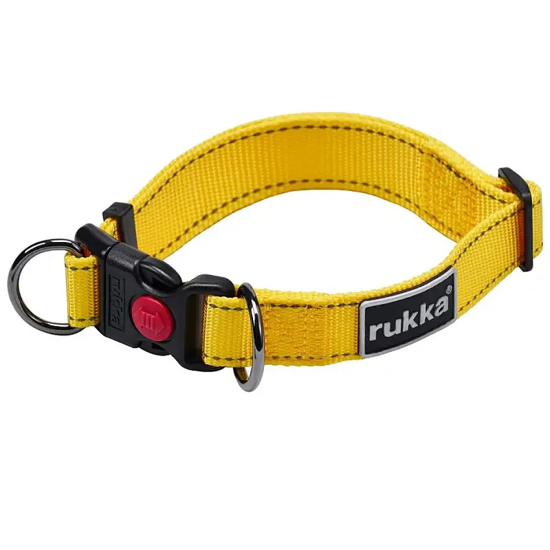 Hög kvalitet - Rukka Bliss Hundhalsband Gul