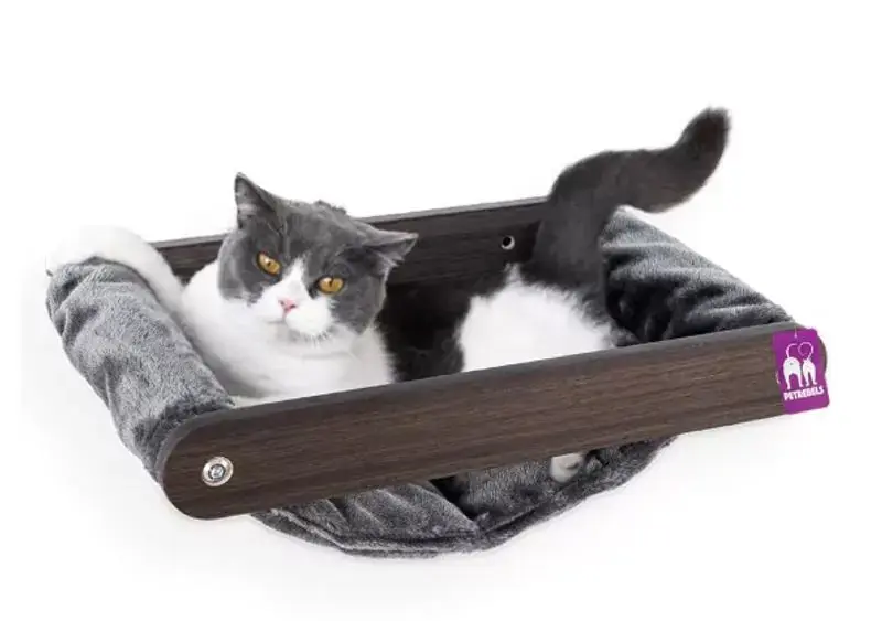 Nyligen lanserat | Katthylla hängmatta Lazy Wenge