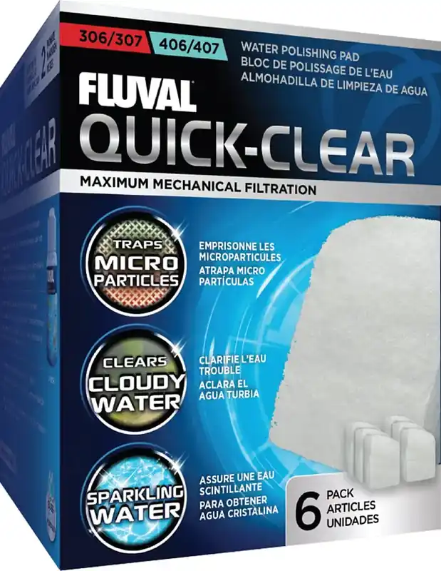 Sänkt pris - Fluval Quick-Clear, 6 st.