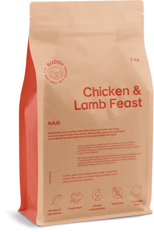 Prisnedsättning | Buddy Chicken & Lamb Feast 5 kg