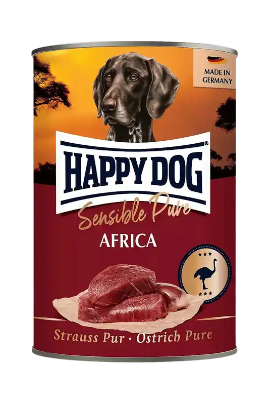 Happy Dog Sensible Pure Africa – Struts våtfoder 400 g - Specialerbjudande