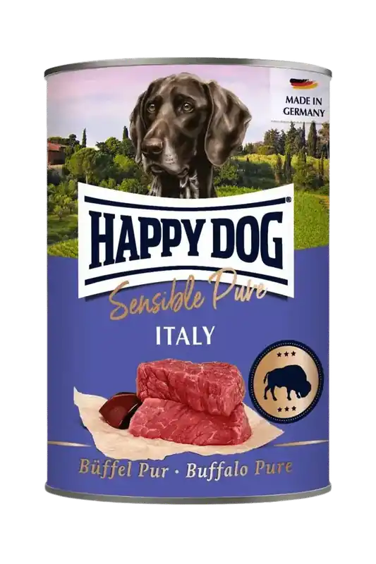 Prisnedsättning | Happy Dog Sensible Pure Italy – Buffel våtfoder 400 g