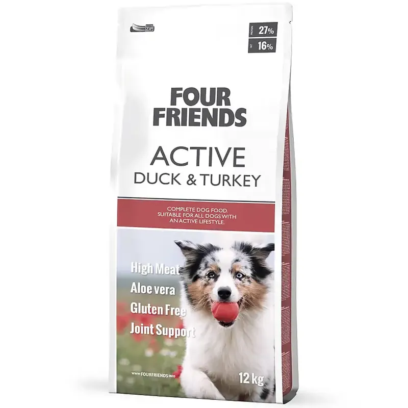 Four Friends Dog Active Duck & Turkey - Handla online