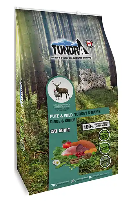 Klar att skickas | Tundra kattfoder kalkon & vilt 6,8 kg