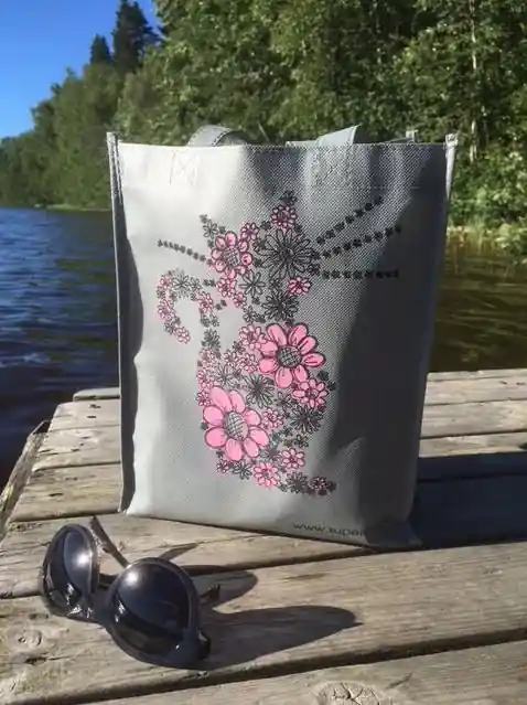 Supercat nice bag Blommiga katten - Endast denna vecka