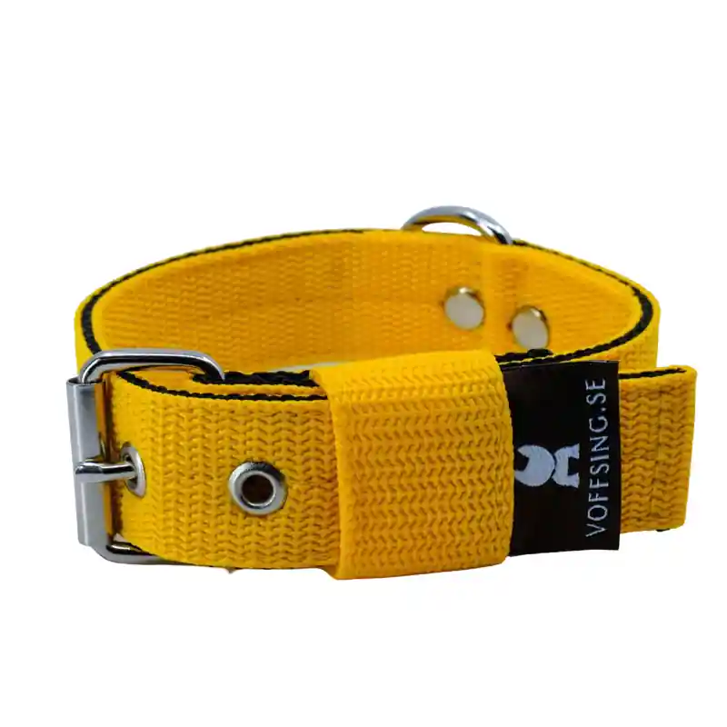Voffsing Collection Halsband 3cm – Solrosgul | Mycket efterfrågad
