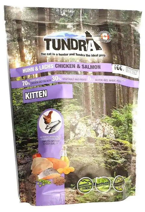 Dagens erbjudande - Tundra torrfoder kitten – Kyckling & Lax 272g – För kattungar.