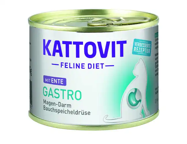 KATTOVIT Gastro Anka våtfoder för katt 185g | Säker betalning