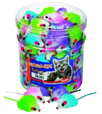 Plush Mouse Färgglad fluffmus - Under begränsad tid