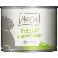 Rabatt - MjAMjAM 6 x 200 g - Läckert nötkött med ångad pumpa