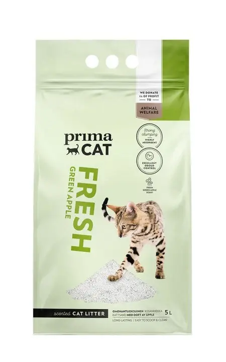 PrimaCat Fresh Green Apple Kattströ - Hög kvalitet