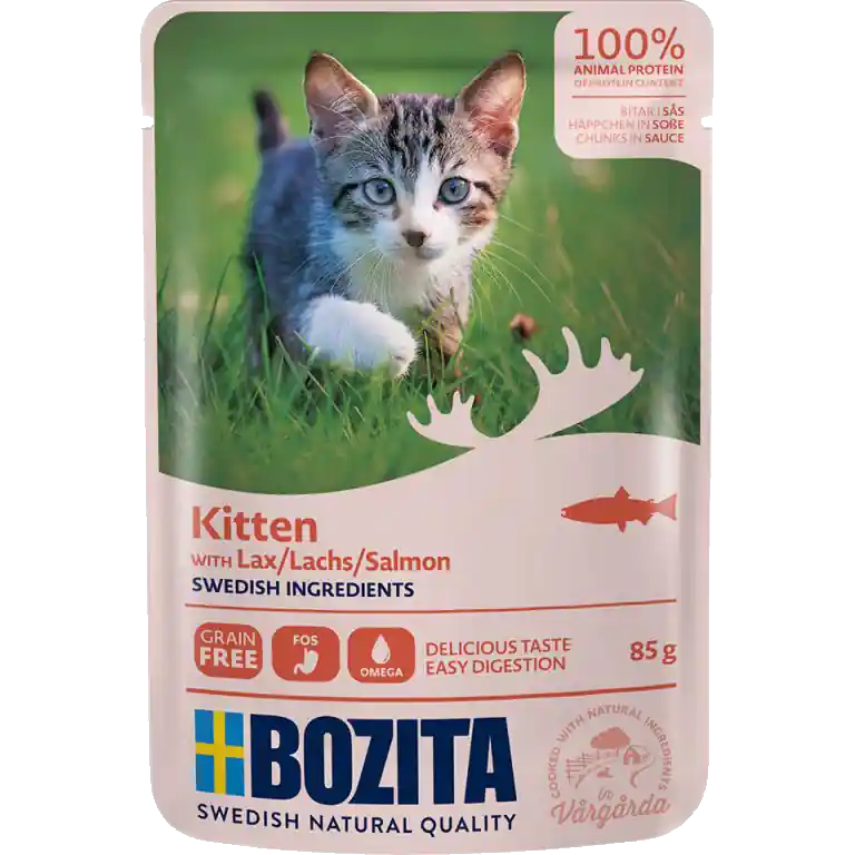 Precis lanserat - Kitten Lax i Sås Pouch 85 g