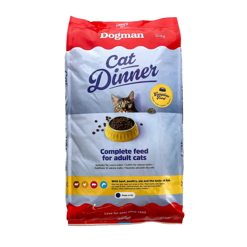 Cat Dinner Torrfoder för katt 10kg | Toppkvalitet
