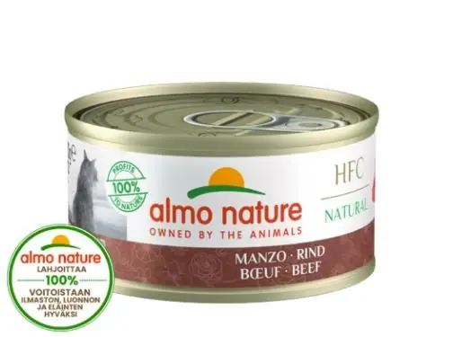 Almo Nature HFC Natural Nötkött 70 g våtfoder för katter | Ta chansen