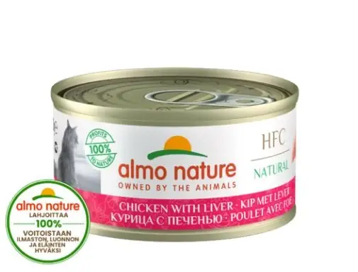 Almo Nature HFC Natural Kyckling & Lever 70 g våtfoder för katter | Prisnedsättning