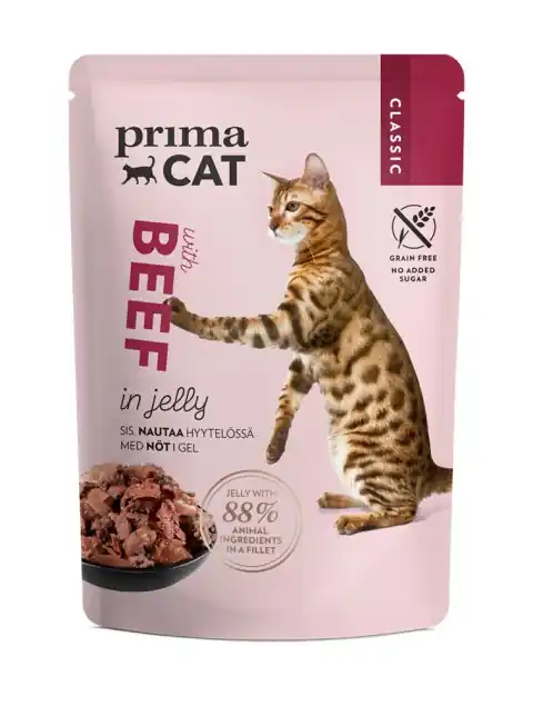 Erbjudande | Våtfoder Nötkött i Gelé för Katt - 28 x 85 g