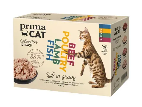 Våtfoder Multipack i Sås för Katt - 12 x 85 g - Deal