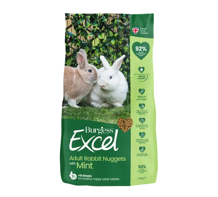 Excel Mynta Kaninfoder för Vuxna Kaniner - 1,5 kg - Rabatt