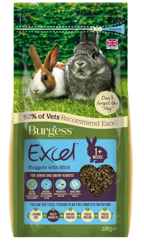 Excel Kaninfoder Mynta för Unga & Dvärgkaniner - 10 kg - Favorit hos kunderna