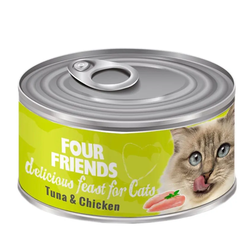Handla nu - Våtfoder Kyckling & Tonfisk för Katt - 24 st x 85 g