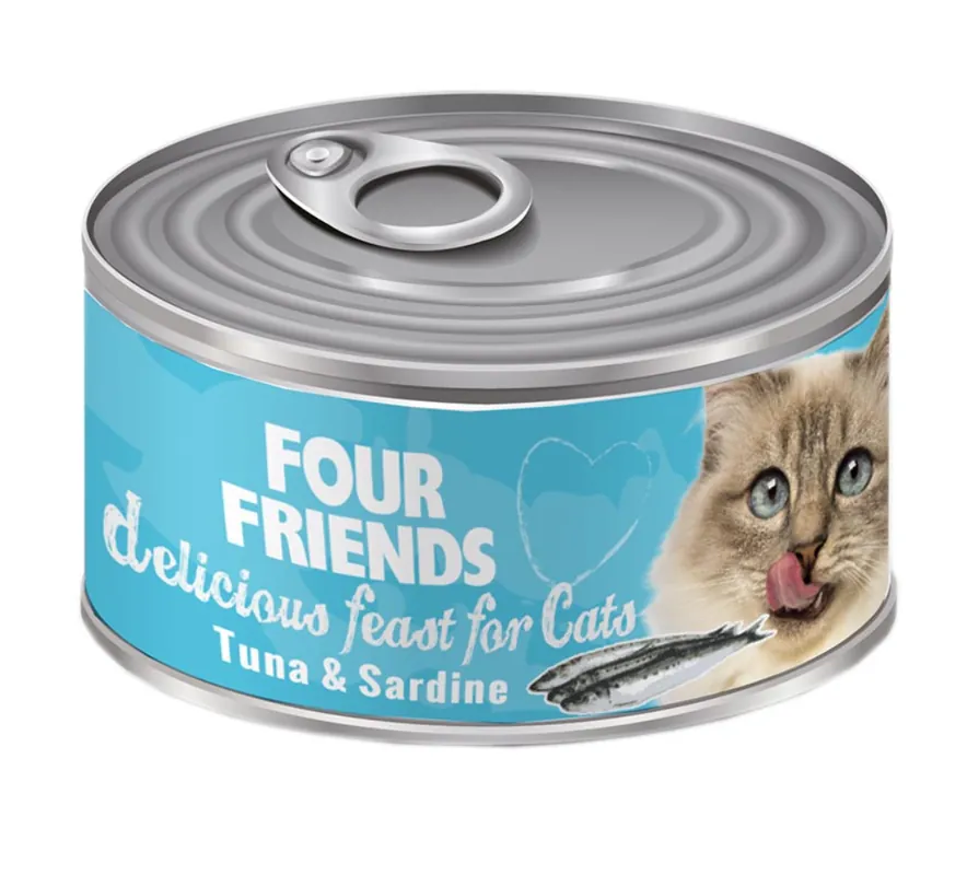 Nyinkommet - Våtfoder Tonfisk & Sardeller för Katt - 24 st x 85 g