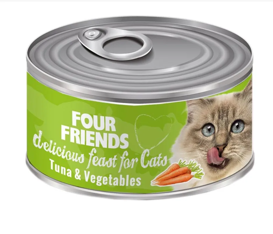 Finns tillgänglig | Våtfoder Tonfisk & Grönsaker för Katt - 24 st x 85 g