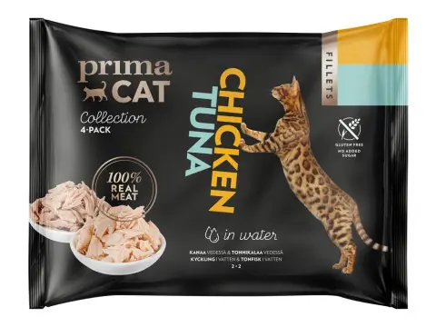 Filéer Mix Tonfisk & Kyckling i Vatten Kattfoder - 4 x 50 g | Köp idag