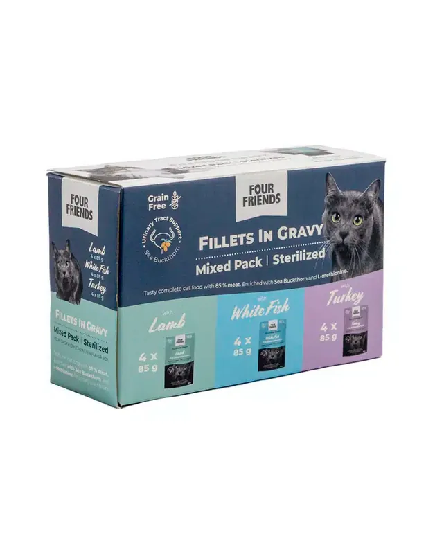 Bra pris just nu - Sterilized in Gravy Mix 12-pack Kattfoder - 12 st x 85 g