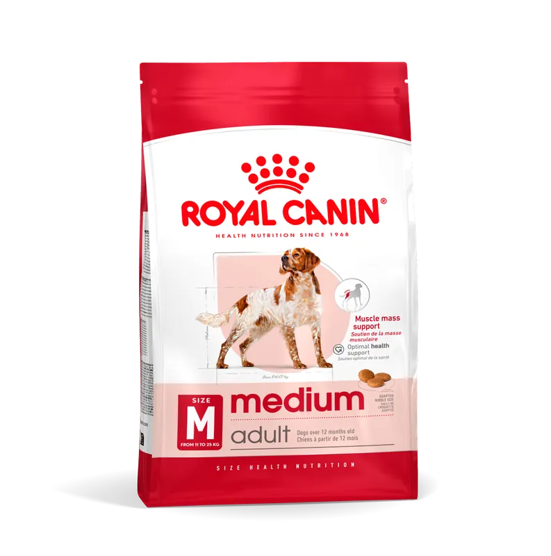 Medium Adult Torrfoder till Vuxna Hundar - 15 kg | Enkel retur