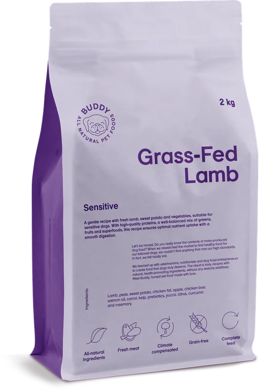 Grass-Fed Lamb Torrfoder för Hund - 12 kg | Rea