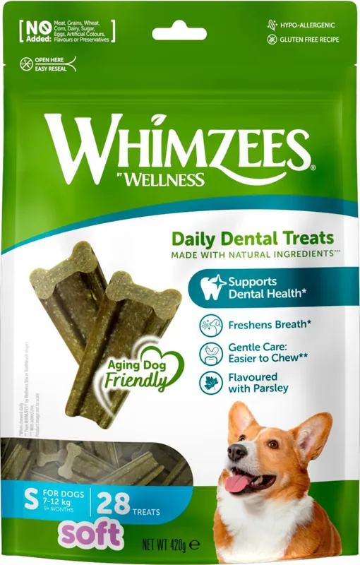 Outlet | Whimzees Soft tuggben för Hund - S